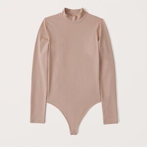 Abercrombie & Fitch Mock Neck Long Sleeve Seamless Bodysuit Size Small